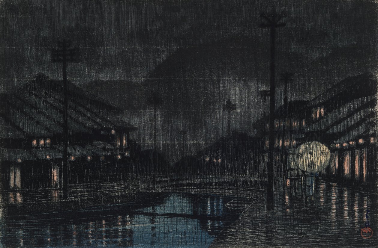 但马木之崎的傍晚雨 作者 川濑莲水