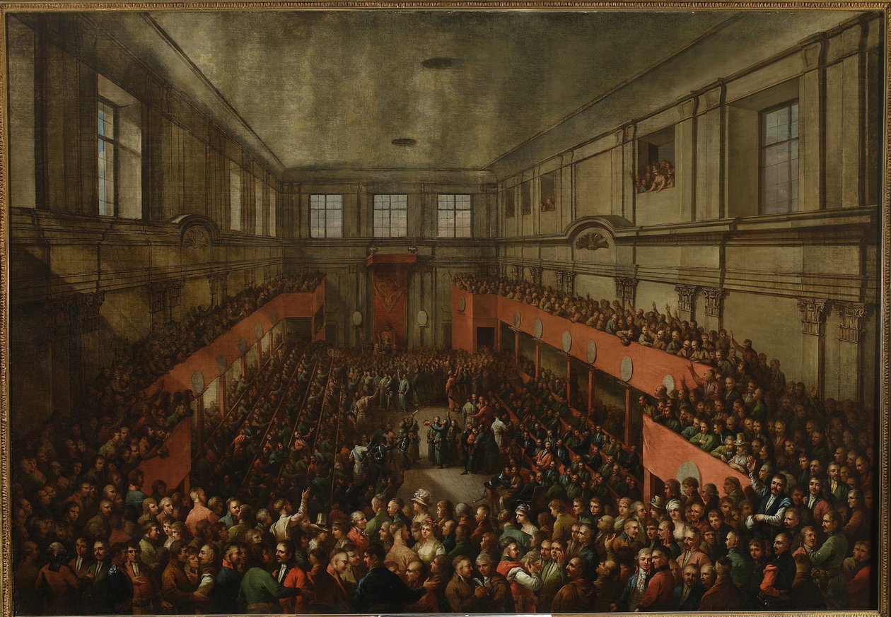 宪法 polonaise du 3 mai 1791 - 5 月 3 日宪法的通过 作者 卡齐米兹·沃尼亚科夫斯基（Kazimierz Wojniakowski）