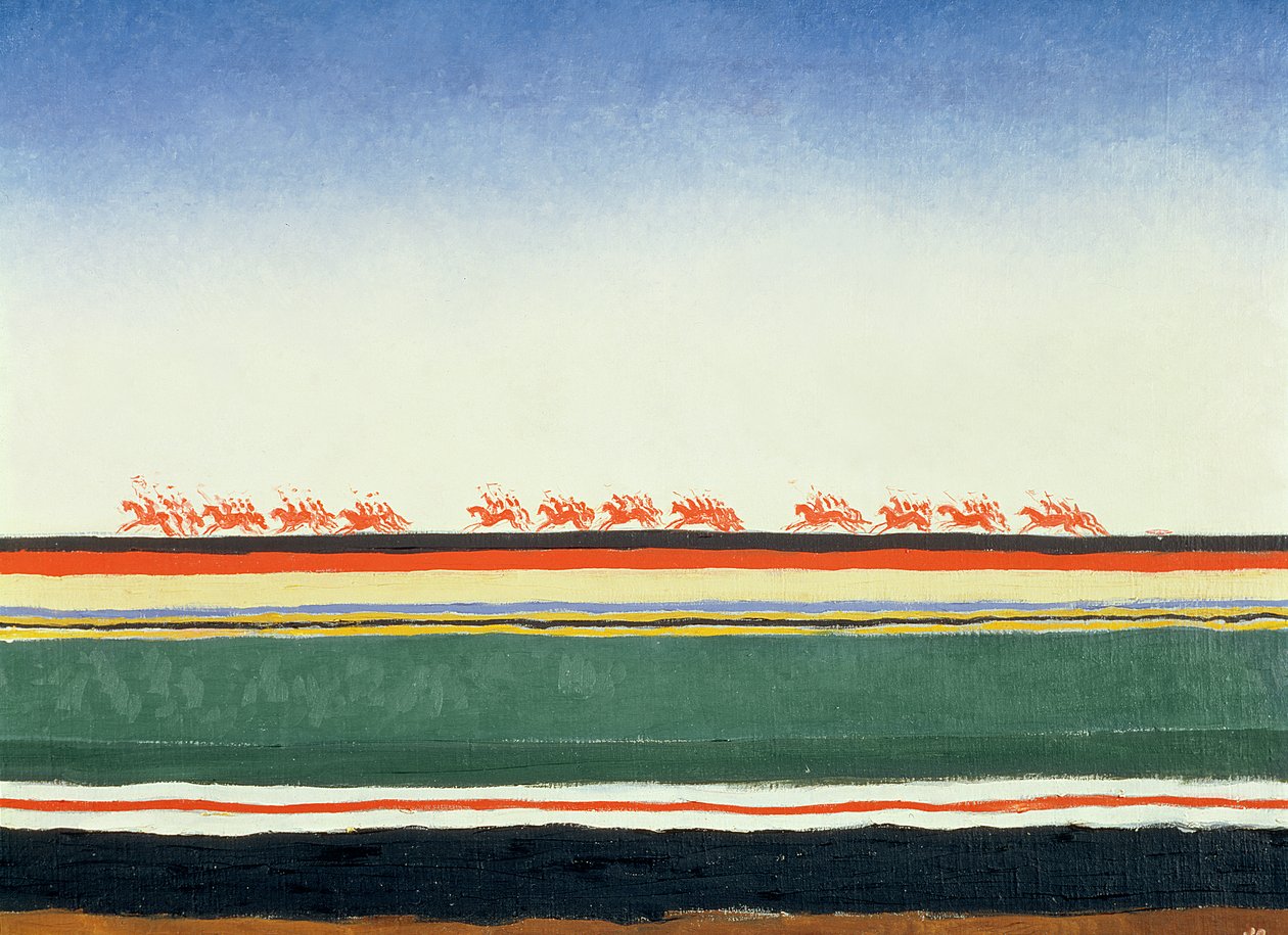 红色骑兵，1928-32 作者 卡齐米尔·塞韦里诺维奇·马列维奇