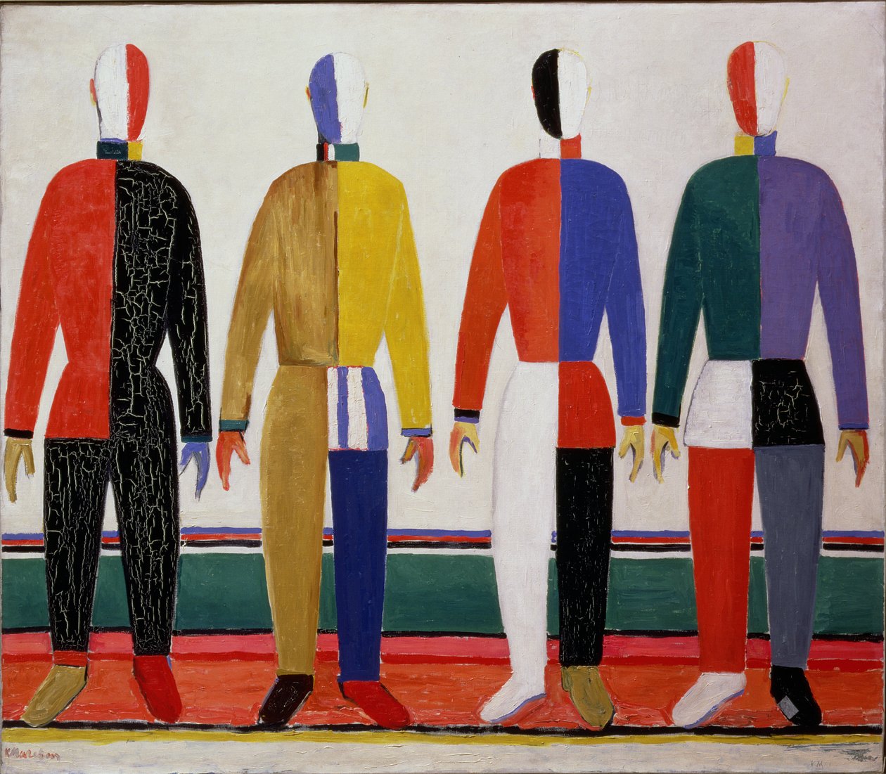 运动员，或运动员轮廓中的至上主义，1928-32 作者 卡齐米尔·塞韦里诺维奇·马列维奇