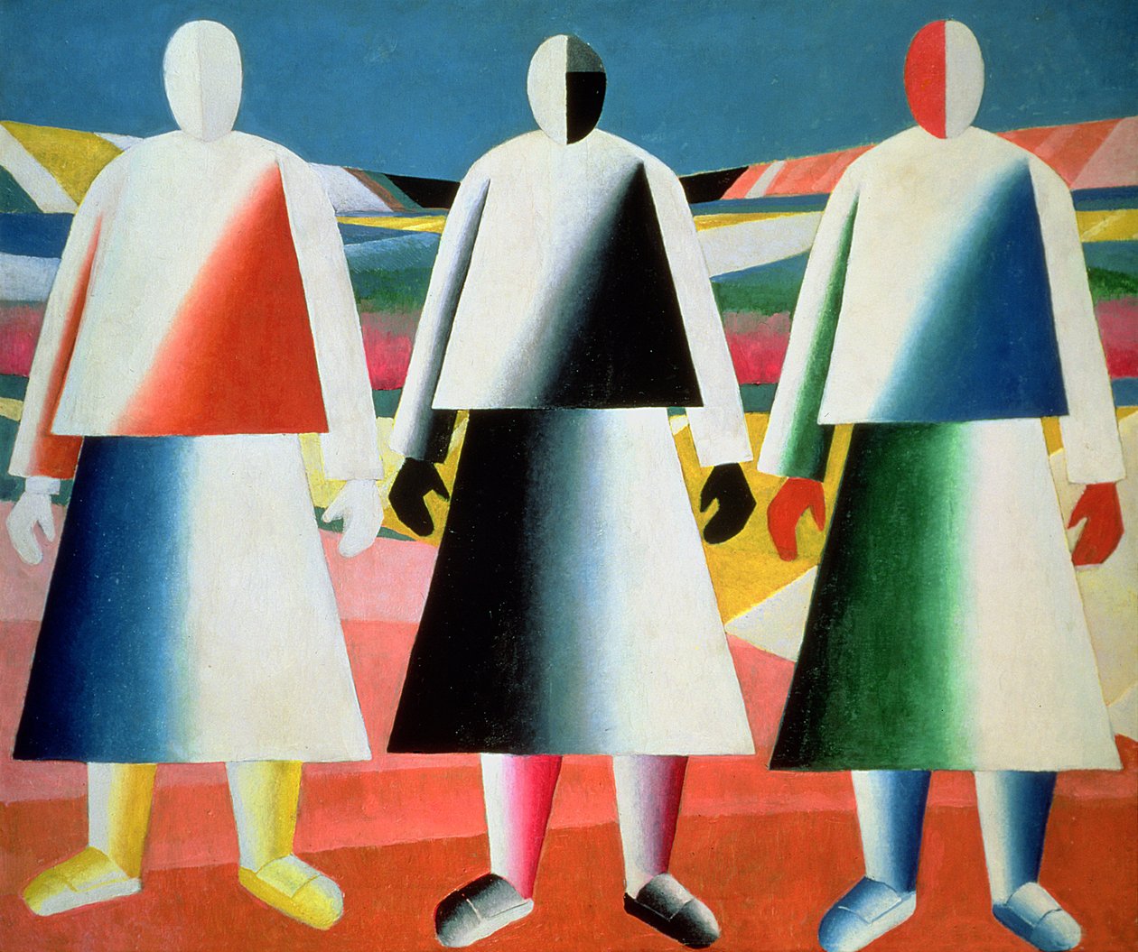一个领域的女孩，1928-32 作者 卡齐米尔·塞韦里诺维奇·马列维奇