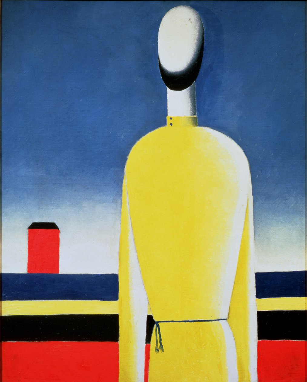 黄色衬衫的半身，1928-32 作者 卡齐米尔·塞韦里诺维奇·马列维奇