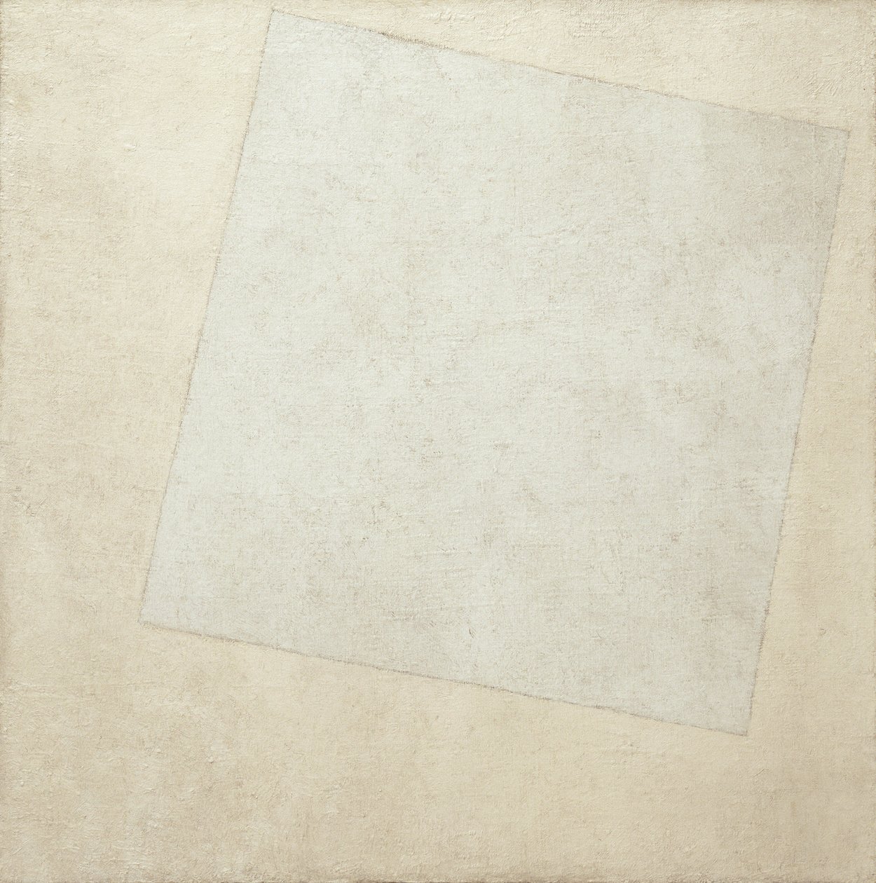 至上主义构成：怀特在白色，1918年 作者 卡齐米尔·塞韦里诺维奇·马列维奇