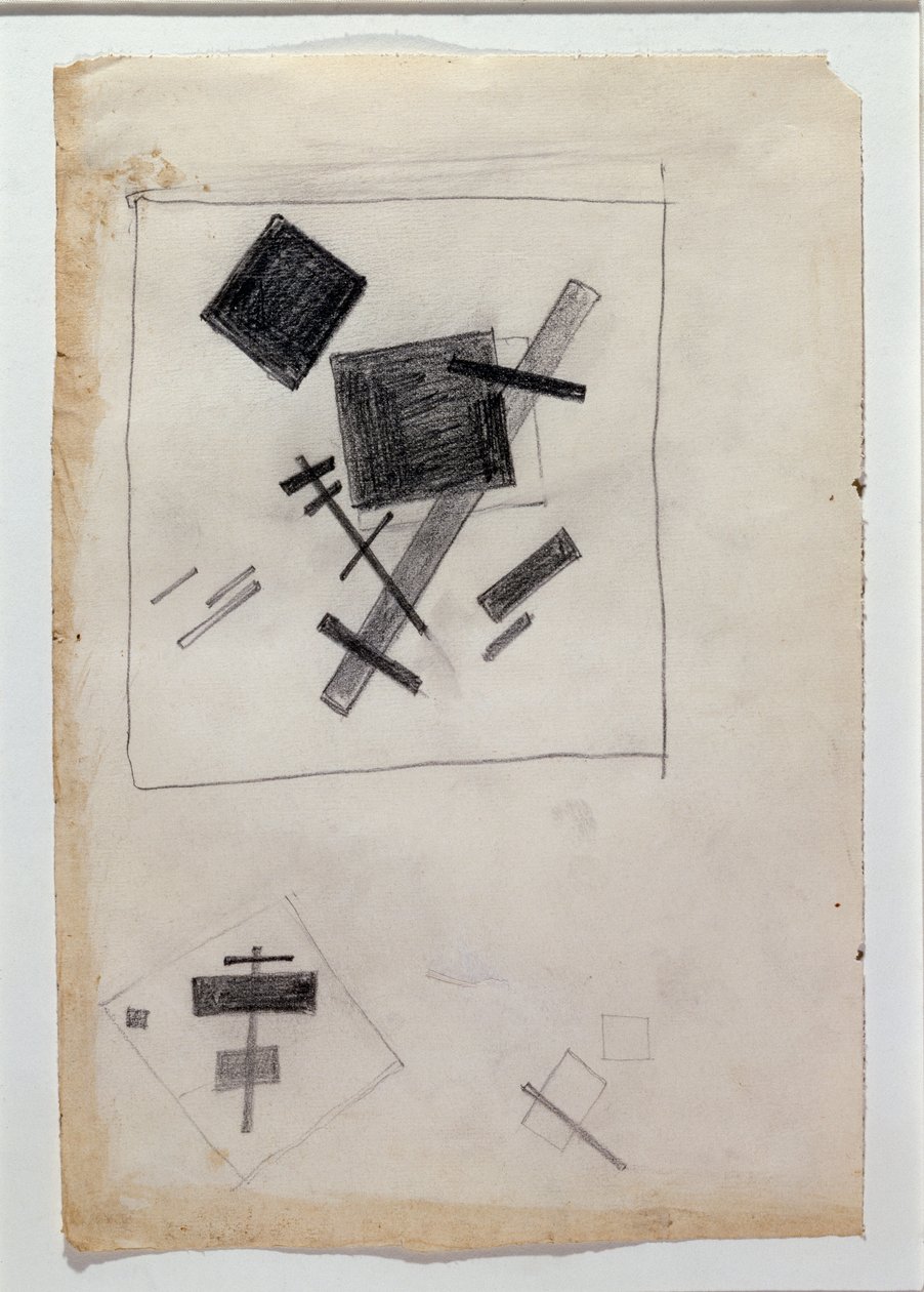Suprematist composition (Drawing 作者 卡齐米尔·塞韦里诺维奇·马列维奇