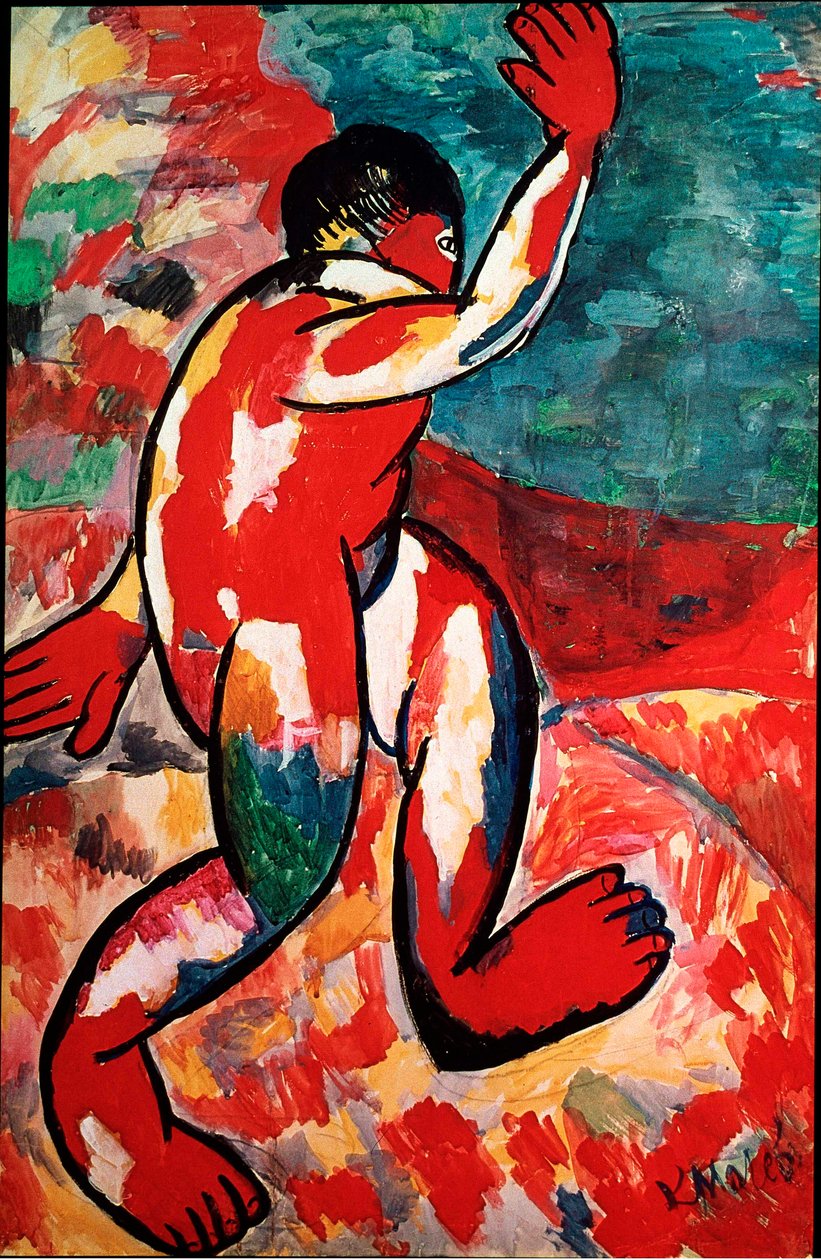 Kasimir Malevich (Malevich, Malevich) (1878-1935) 1910 年昏暗的沐浴者绘画。 105x69 cm 阿姆斯特丹，市立博物馆 作者 卡齐米尔·塞韦里诺维奇·马列维奇