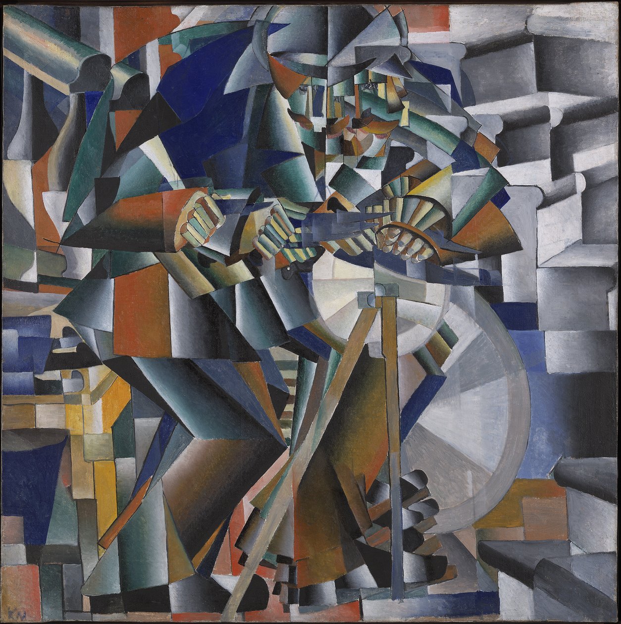 刀具研磨机或闪光原理，1912-3 作者 卡齐米尔·塞韦里诺维奇·马列维奇