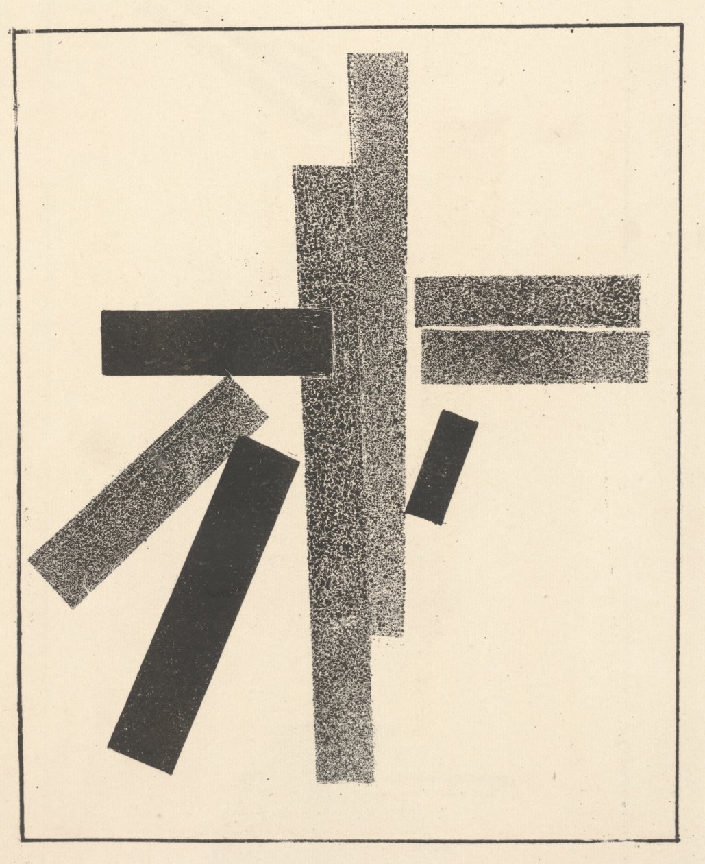 超马蒂斯主义：34 幅素描》中的三黑五灰元素 作者 卡齐米尔·塞韦里诺维奇·马列维奇