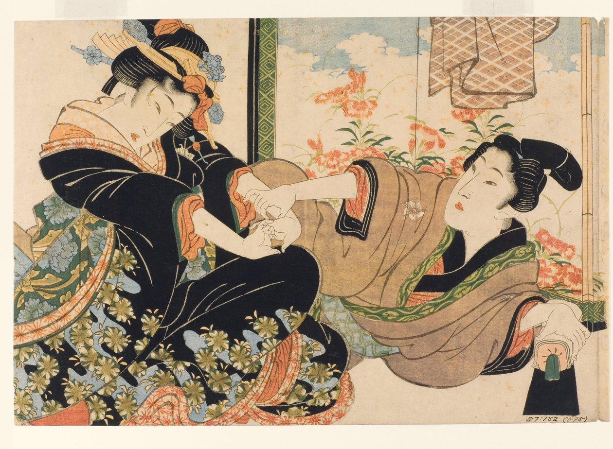 画家的爱人，1815-25（木刻） 作者 京西铁