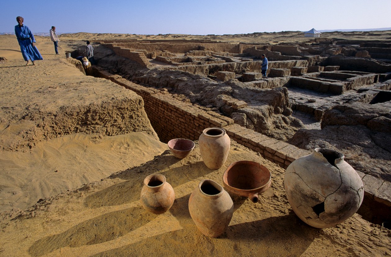 古代定居点，法国使团，埃及古王国；达赫拉绿洲；巴拉特；埃及 作者 肯尼思·加勒特