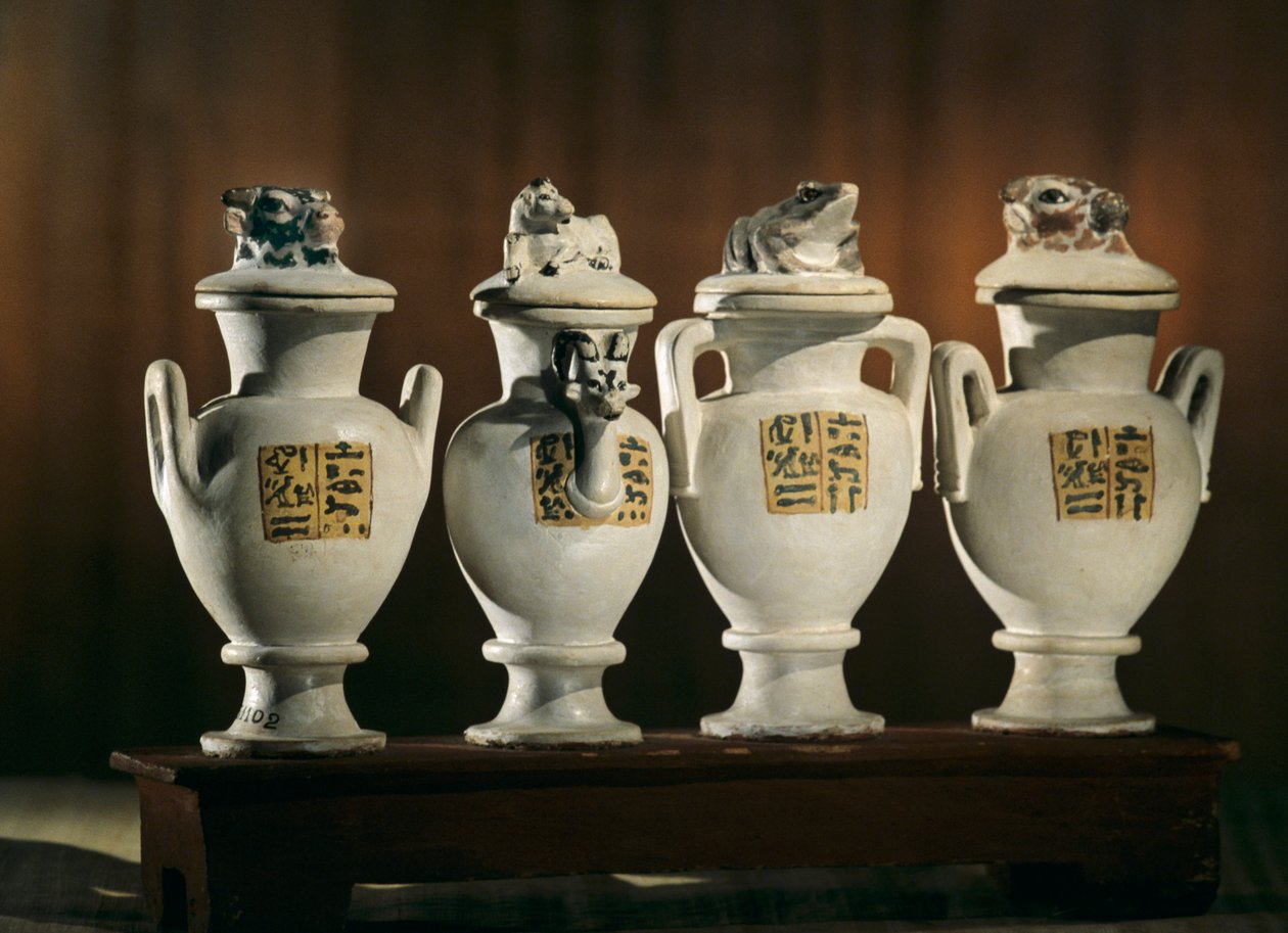 假容器，Tjuya；KV 46；帝王谷；阿蒙霍特普三世统治时期。Tjuya 在......，2009 年（照片） 作者 肯尼思·加勒特
