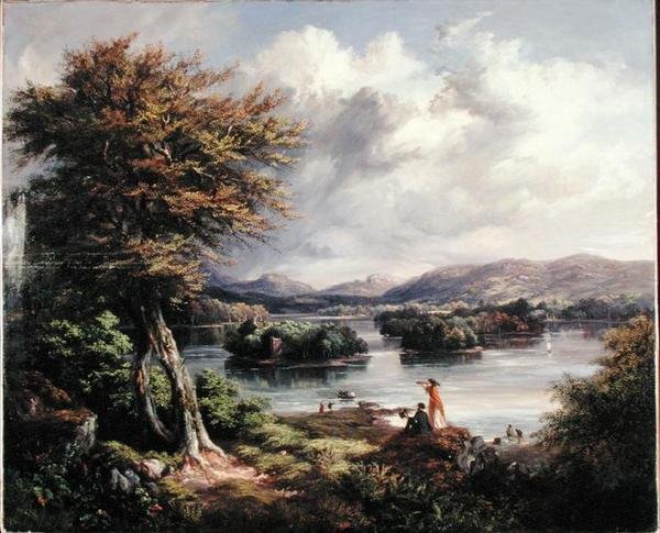 孟提斯湖（布面油画） 作者 肯尼斯·麦克利（Kenneth Macleay）