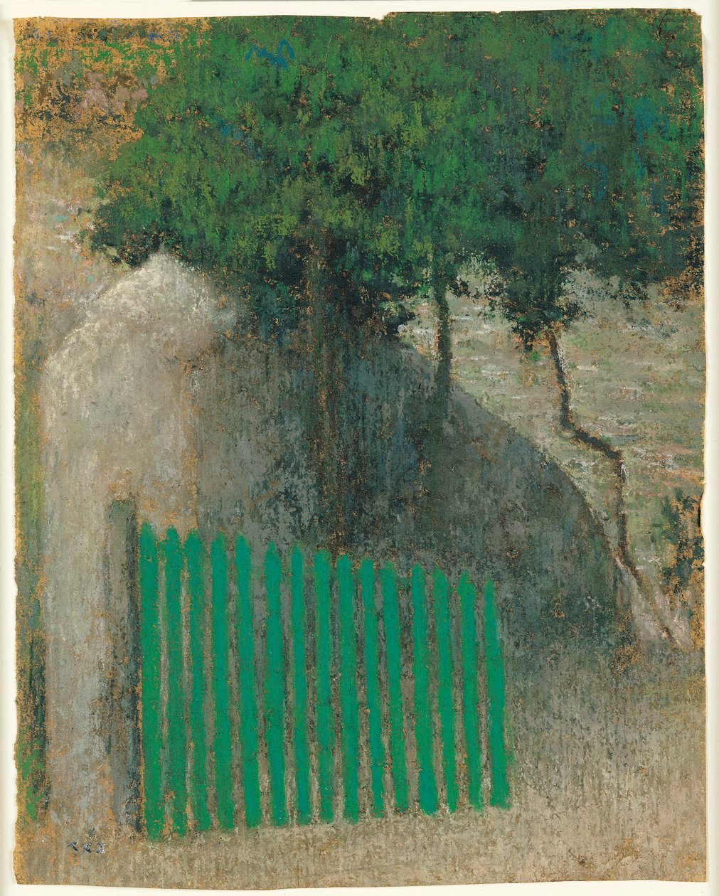 The Gate，c.1892（纸上粉彩） 作者 克尔·泽维尔·罗素