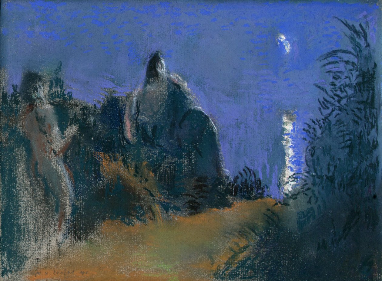 Clair de lune sur la mer 海上的月光，1941年。 作者 克尔·泽维尔·罗素