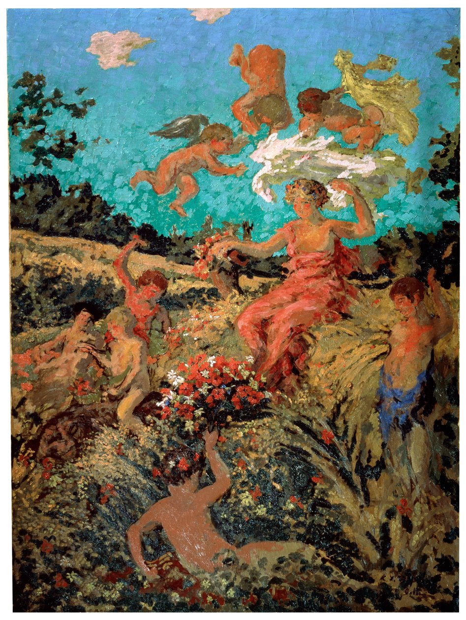 国家庆祝。夏季，c1911-c1913 作者 克尔·泽维尔·罗素