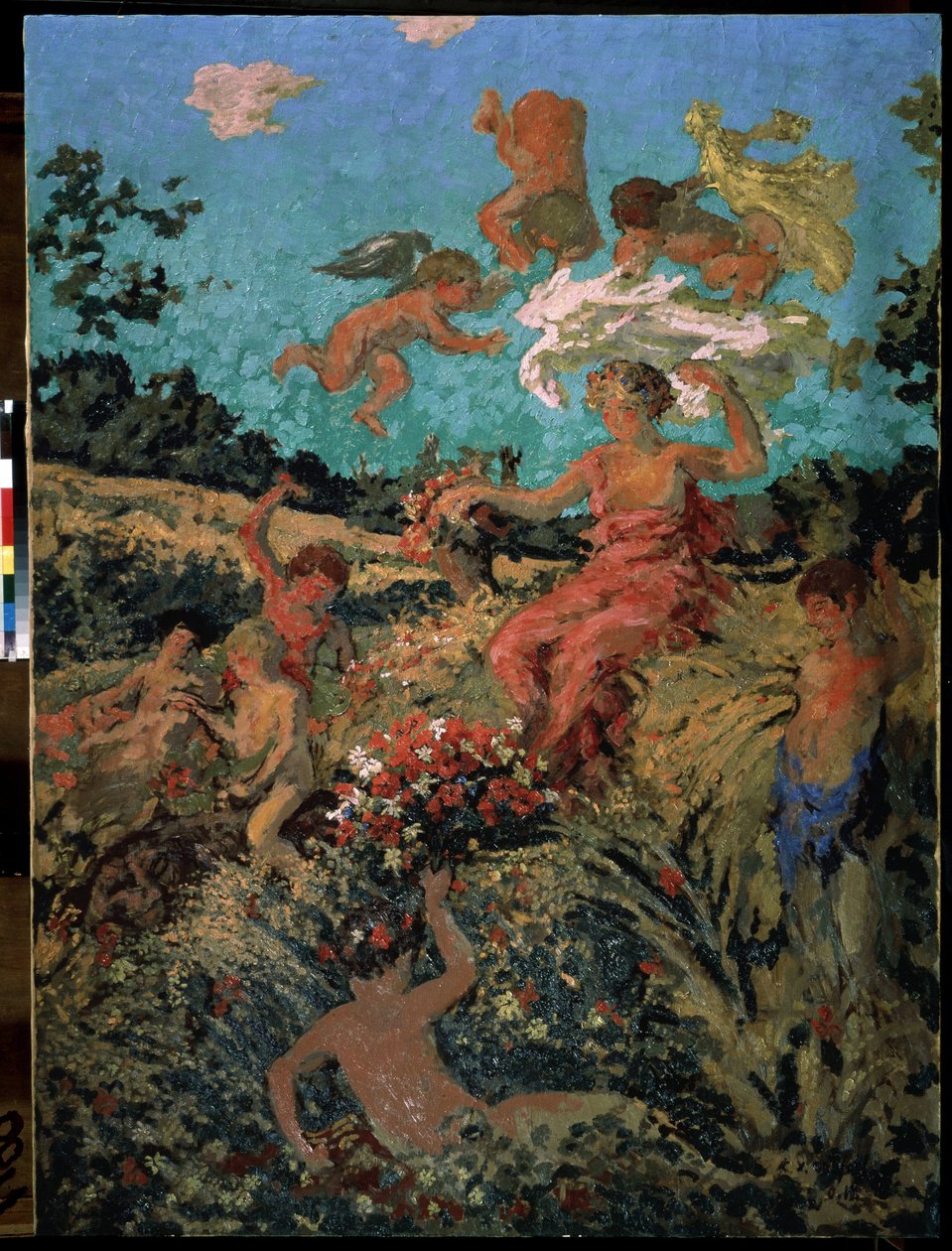 《乡村节日，夏天》 克尔泽维尔 (Ker Xavier) Roussel (1867-1944) 1911-1913 纳比斯莫斯科画作，普希金博物馆 作者 克尔·泽维尔·罗素