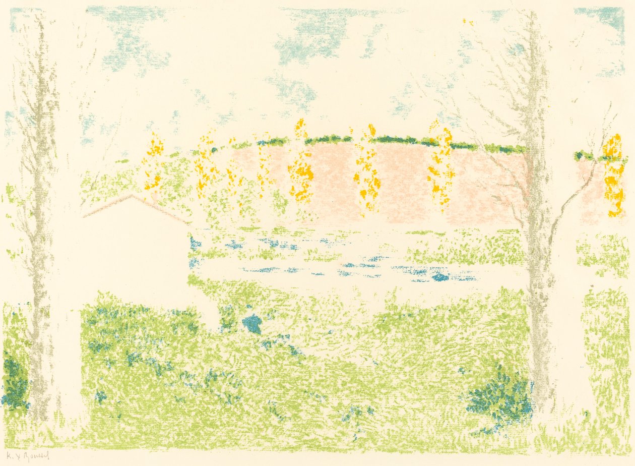 有房子的风景(Paysage avec maison) 作者 克尔·泽维尔·罗素