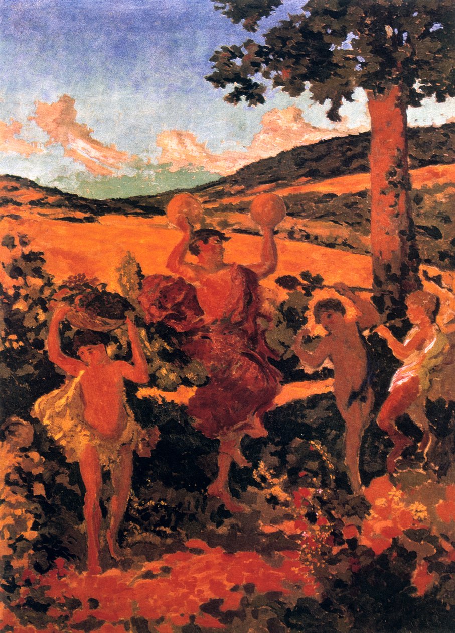 乡村节日，1911-1913年 作者 克尔·泽维尔·罗素