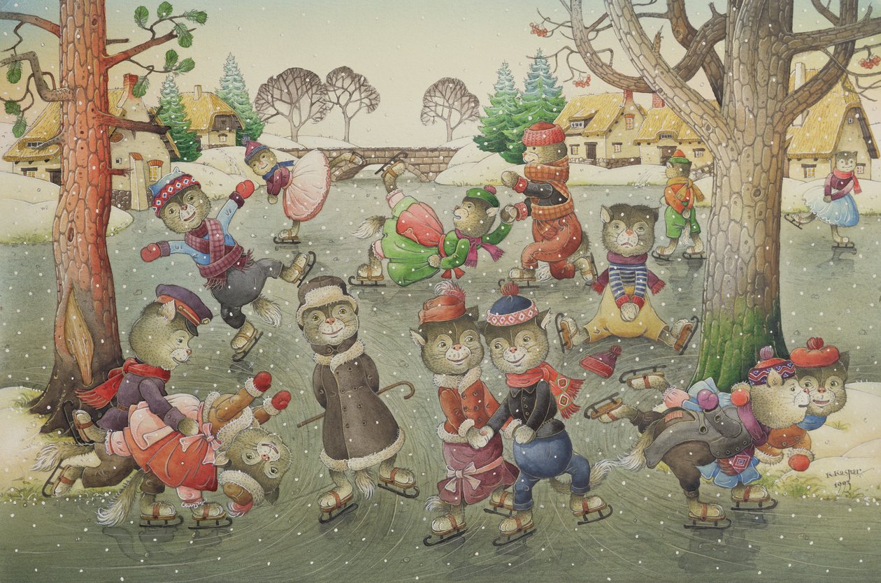 在冰鞋上的猫 作者 卡斯图蒂斯·卡斯帕拉维修斯（Kestutis Kasparavicius）