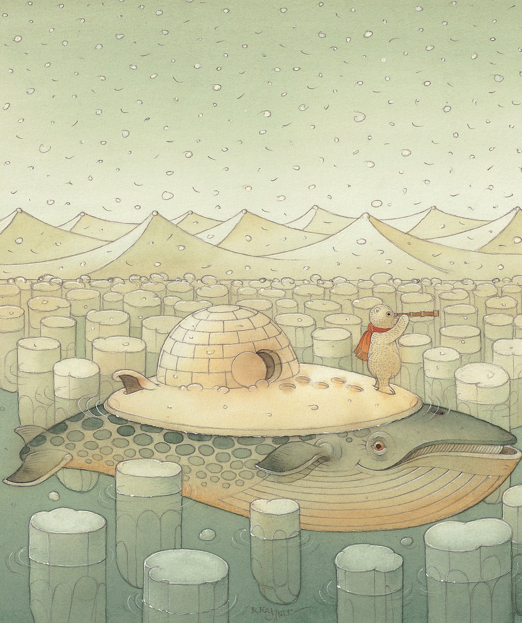岛，2005年（纸上写着） 作者 卡斯图蒂斯·卡斯帕拉维修斯（Kestutis Kasparavicius）