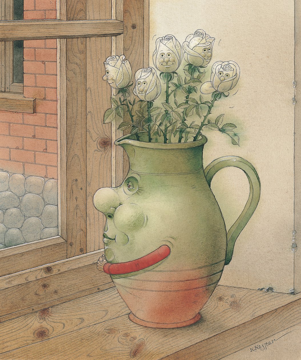 Jug，2003（wc on paper） 作者 卡斯图蒂斯·卡斯帕拉维修斯（Kestutis Kasparavicius）