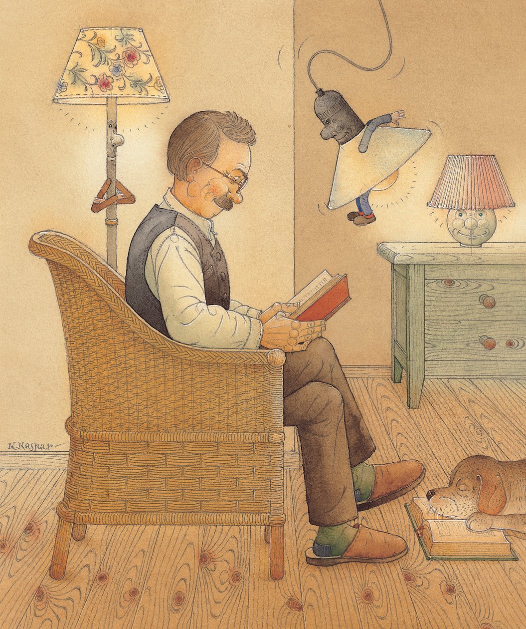 Lamp，2005（wc on paper） 作者 卡斯图蒂斯·卡斯帕拉维修斯（Kestutis Kasparavicius）