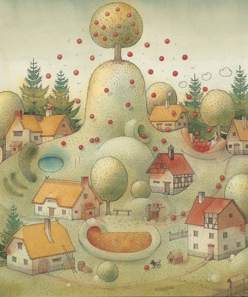 山，2005年（纸上wc） 作者 卡斯图蒂斯·卡斯帕拉维修斯（Kestutis Kasparavicius）