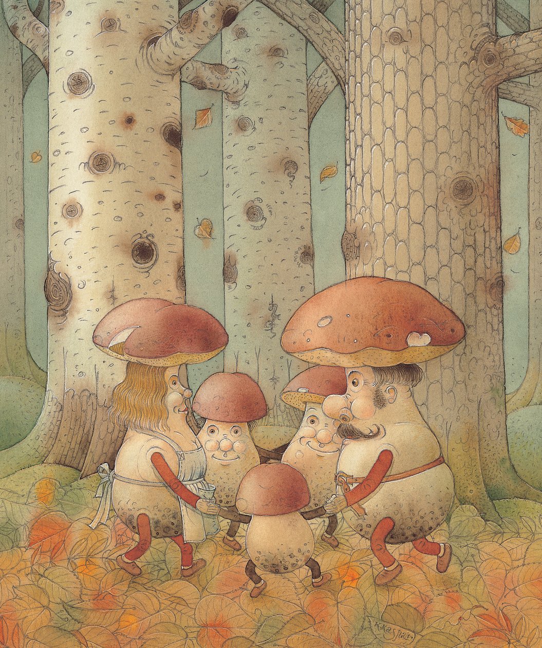 蘑菇，2005年（纸上wc） 作者 卡斯图蒂斯·卡斯帕拉维修斯（Kestutis Kasparavicius）