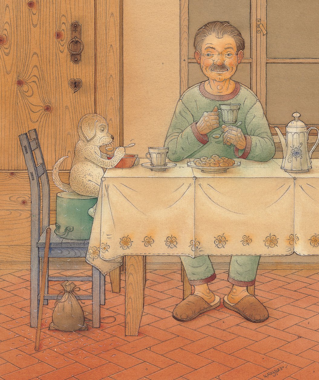 Mysterious Guest，2005（wc on paper） 作者 卡斯图蒂斯·卡斯帕拉维修斯（Kestutis Kasparavicius）
