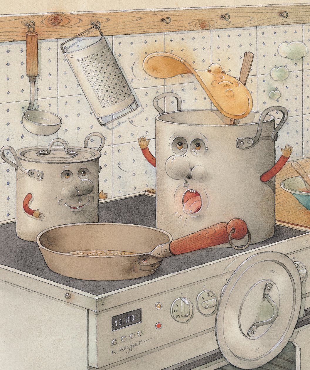 在厨房范围，2003年（纸上wc） 作者 卡斯图蒂斯·卡斯帕拉维修斯（Kestutis Kasparavicius）