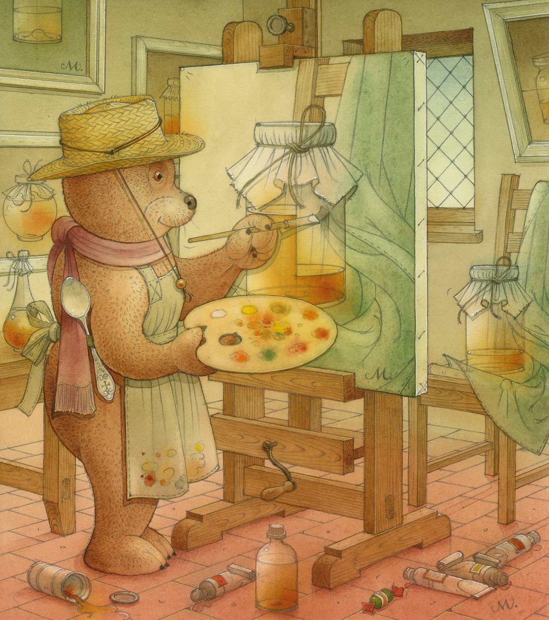 画家，2006（wc在纸上） 作者 卡斯图蒂斯·卡斯帕拉维修斯（Kestutis Kasparavicius）