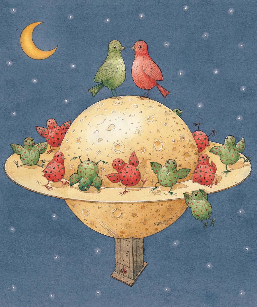 Planet，2003（wc on paper） 作者 卡斯图蒂斯·卡斯帕拉维修斯（Kestutis Kasparavicius）