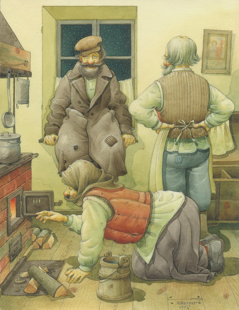 1994年俄罗斯风光画（纸上写着） 作者 卡斯图蒂斯·卡斯帕拉维修斯（Kestutis Kasparavicius）