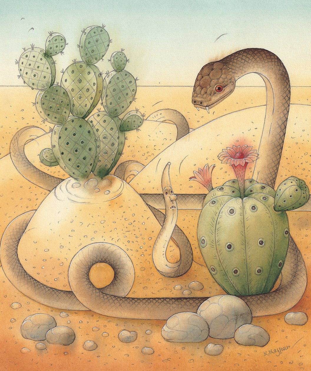 Snake，2005（wc on paper） 作者 卡斯图蒂斯·卡斯帕拉维修斯（Kestutis Kasparavicius）