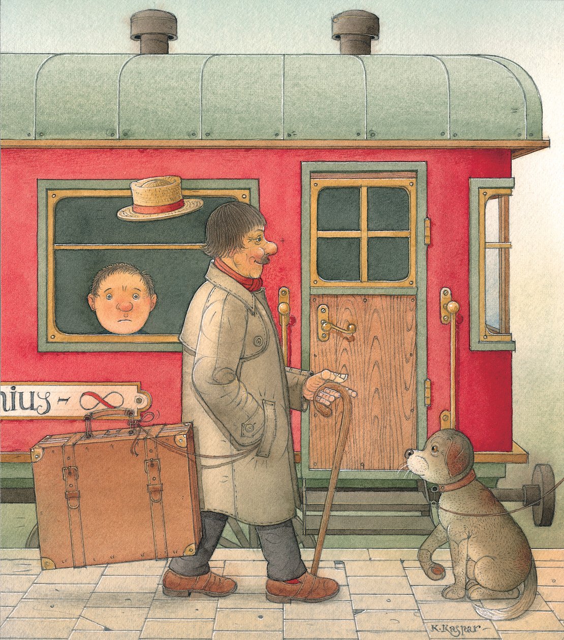 手提箱，2006年（纸上wc） 作者 卡斯图蒂斯·卡斯帕拉维修斯（Kestutis Kasparavicius）
