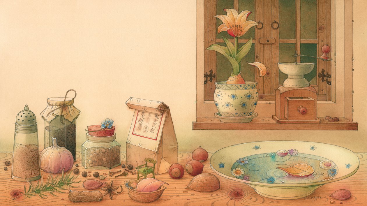 Thumbelina 01,2005（wc on paper） 作者 卡斯图蒂斯·卡斯帕拉维修斯（Kestutis Kasparavicius）