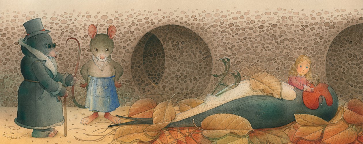 Thumbelina 03,2005（wc on paper） 作者 卡斯图蒂斯·卡斯帕拉维修斯（Kestutis Kasparavicius）