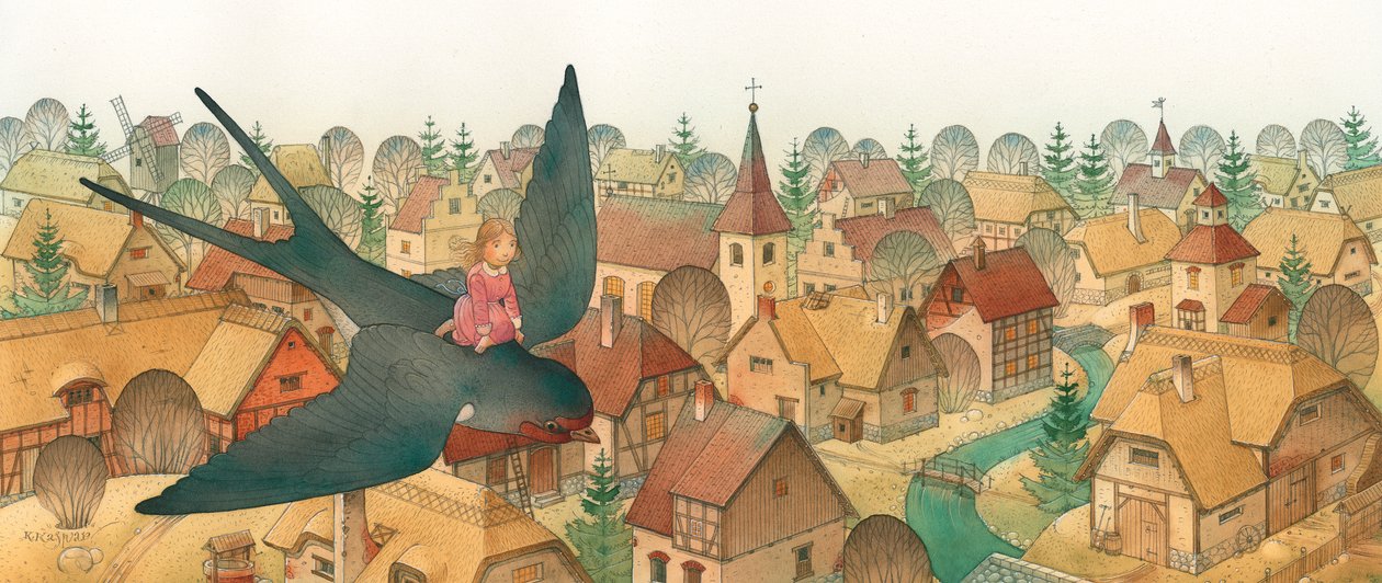 Thumbelina 04,2005（wc on paper） 作者 卡斯图蒂斯·卡斯帕拉维修斯（Kestutis Kasparavicius）