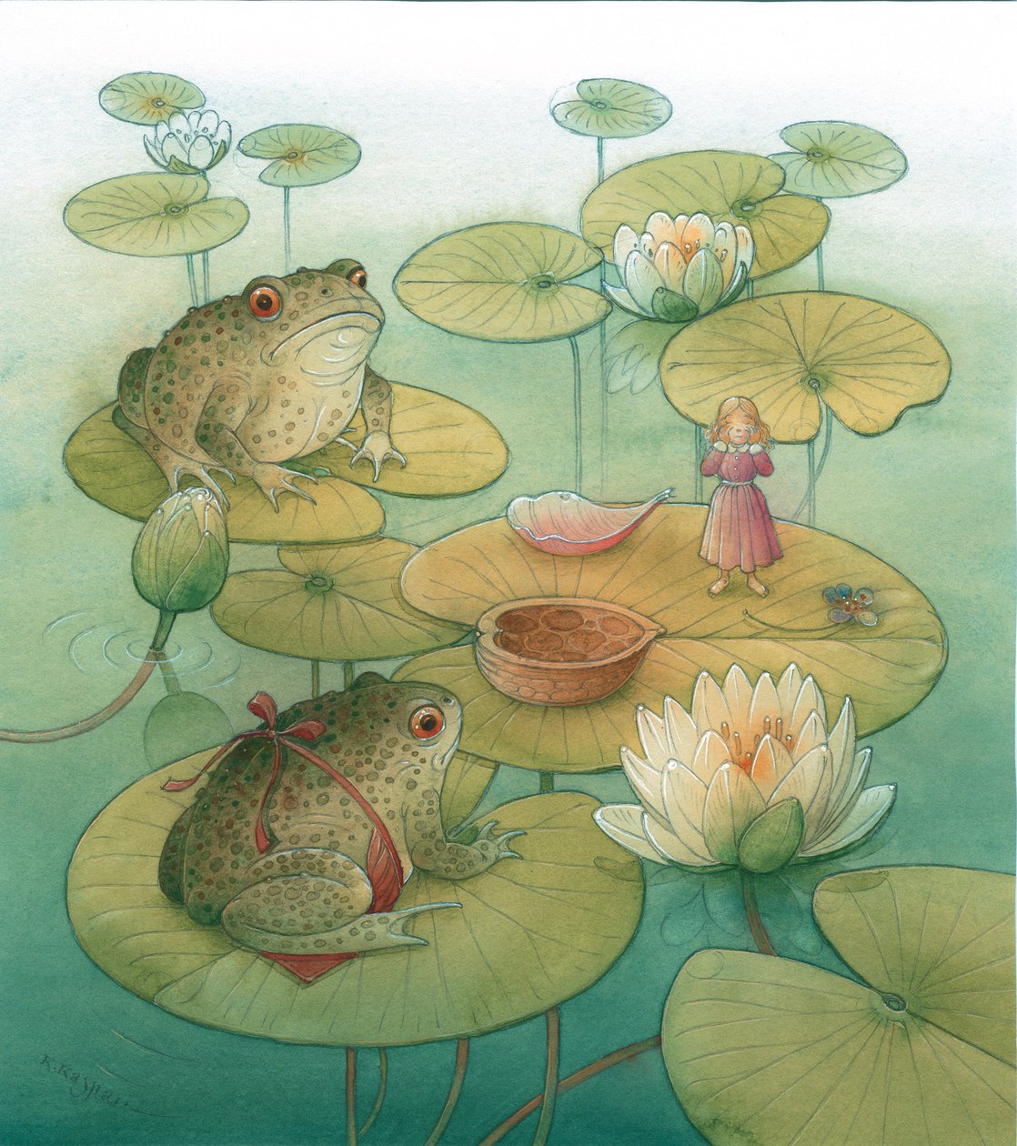Thumbelina 07,2005（wc on paper） 作者 卡斯图蒂斯·卡斯帕拉维修斯（Kestutis Kasparavicius）