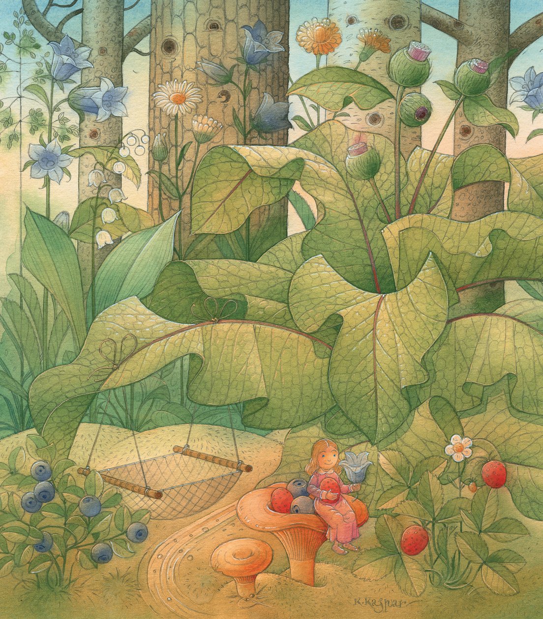 Thumbelina 09,2005（wc on paper） 作者 卡斯图蒂斯·卡斯帕拉维修斯（Kestutis Kasparavicius）