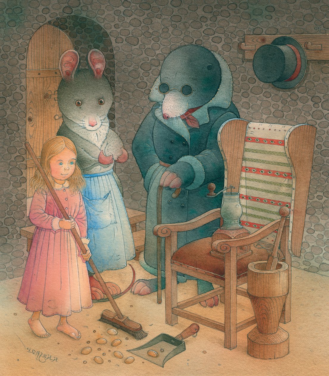 Thumbelina 10,2005（wc on paper） 作者 卡斯图蒂斯·卡斯帕拉维修斯（Kestutis Kasparavicius）