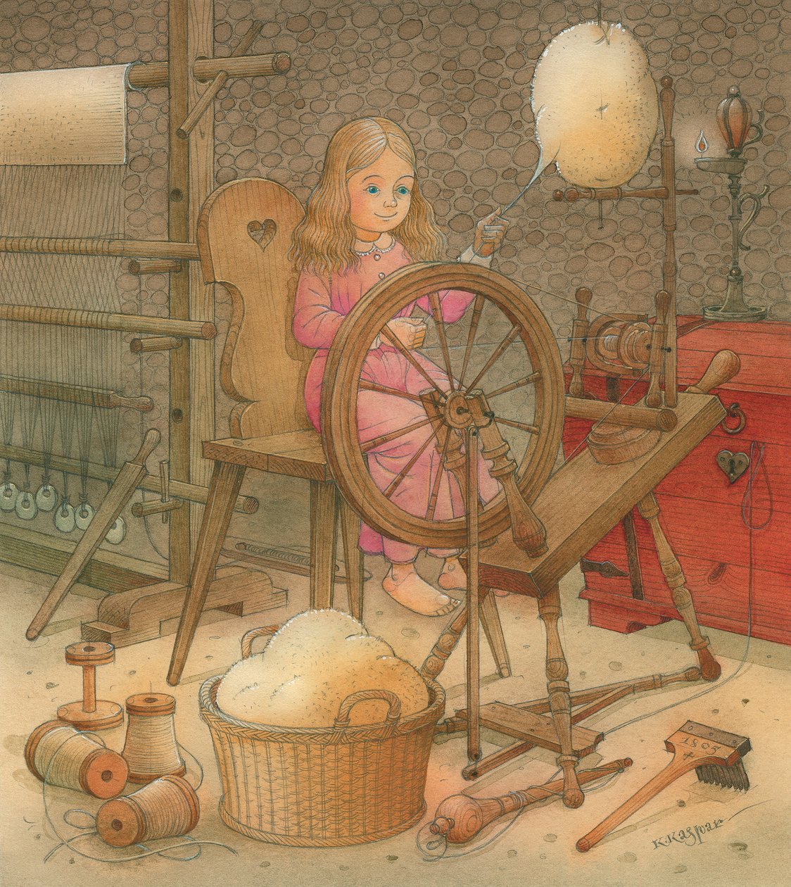 Thumbelina 13,2005（wc on paper） 作者 卡斯图蒂斯·卡斯帕拉维修斯（Kestutis Kasparavicius）