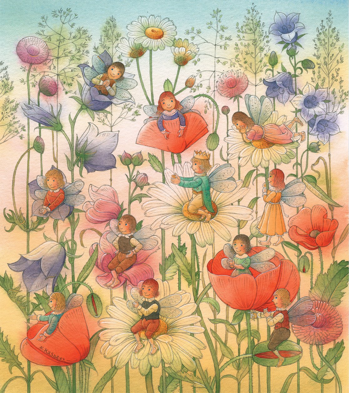 Thumbelina 14,2005（wc on paper） 作者 卡斯图蒂斯·卡斯帕拉维修斯（Kestutis Kasparavicius）