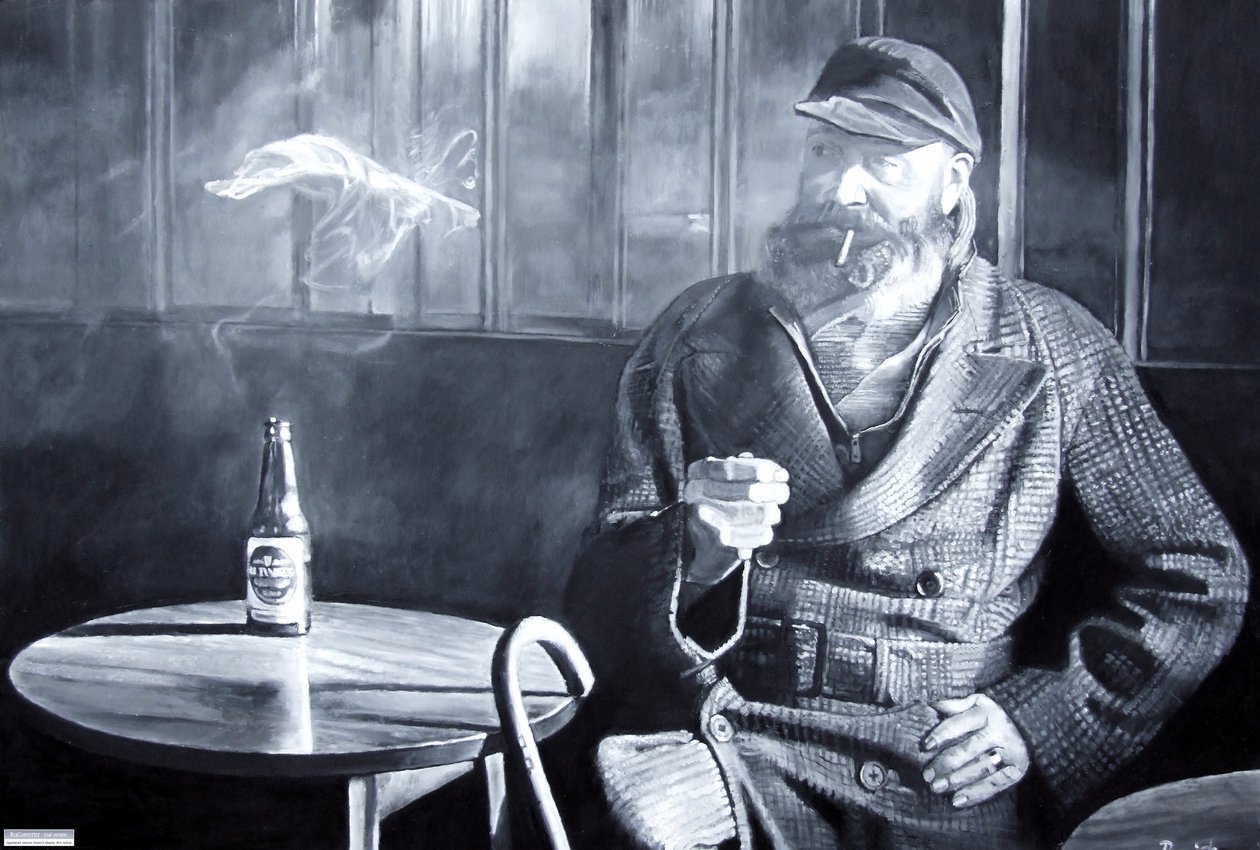 Birdseye船长，2008年（油） 作者 铁路艺术家Parrish的Kevin Guild