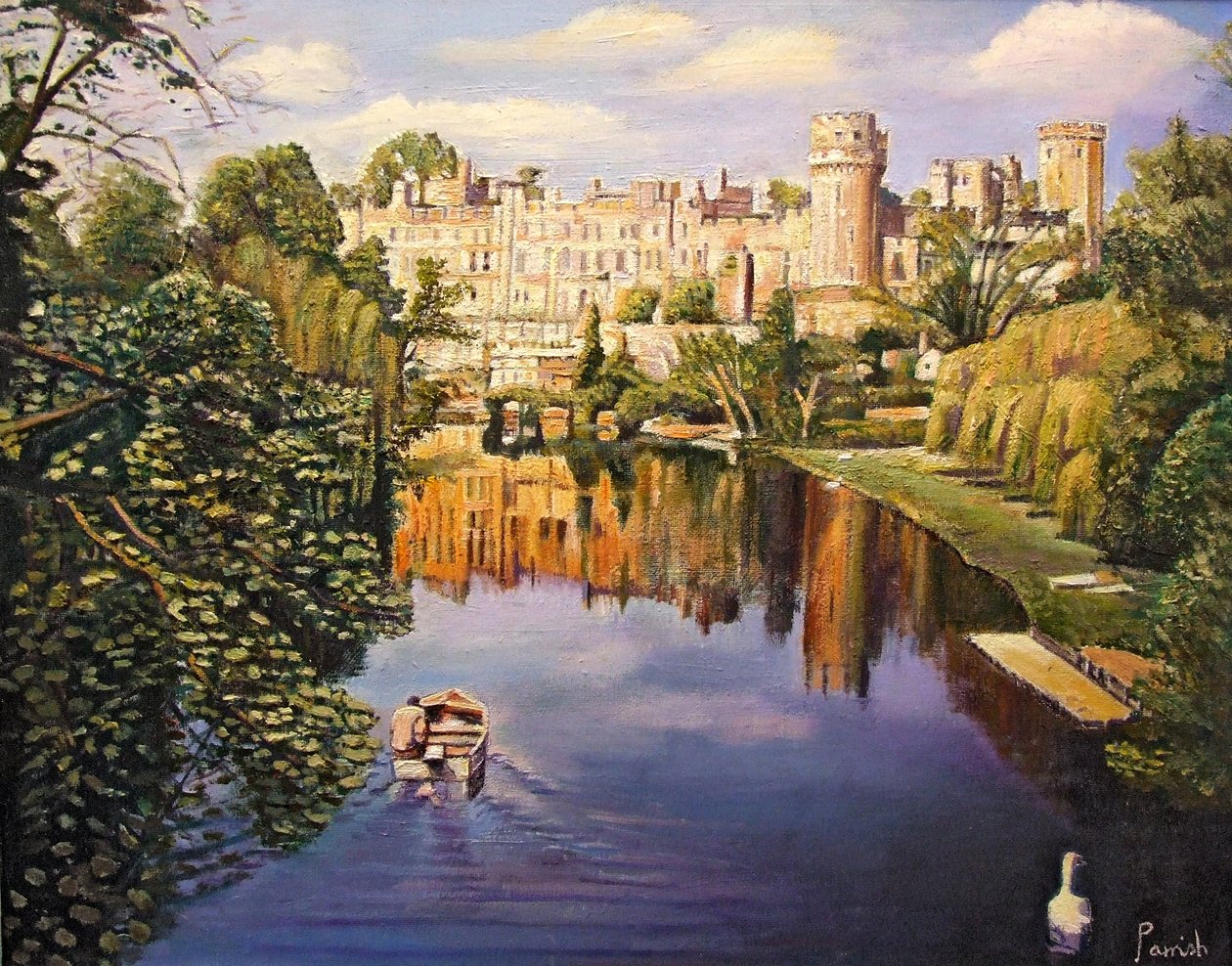 沃里克城堡，2008年 作者 铁路艺术家Parrish的Kevin Guild