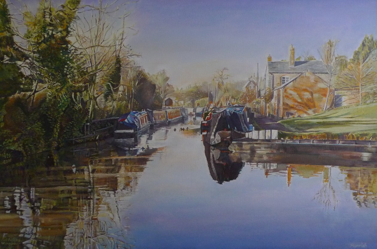 Saltisford Arm，Warwick，2003 作者 铁路艺术家Parrish的Kevin Guild
