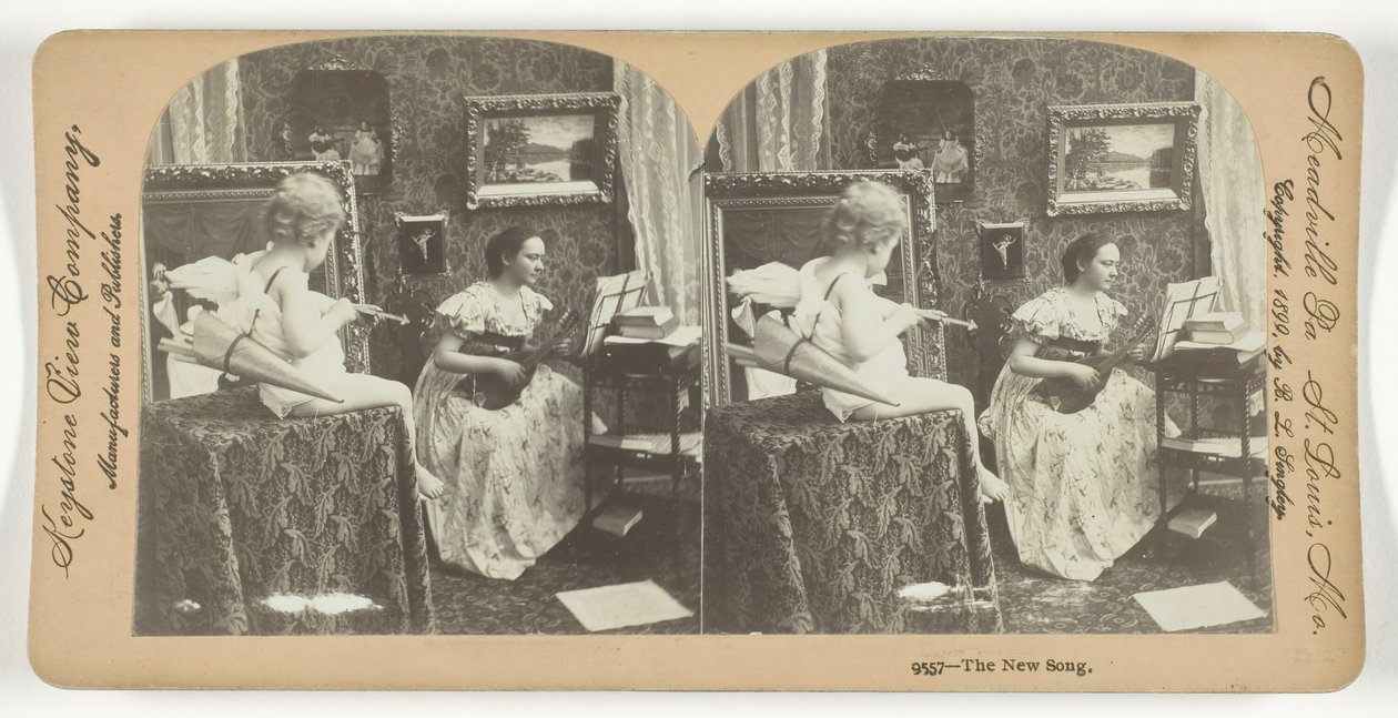 新歌》，1899年。 作者 Keystone View公司