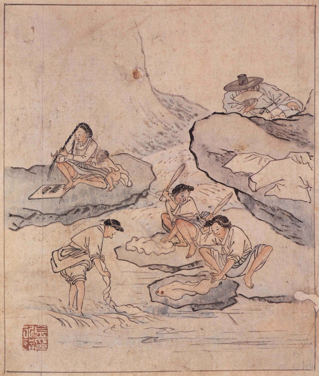 一个洗衣店 作者 金弘道