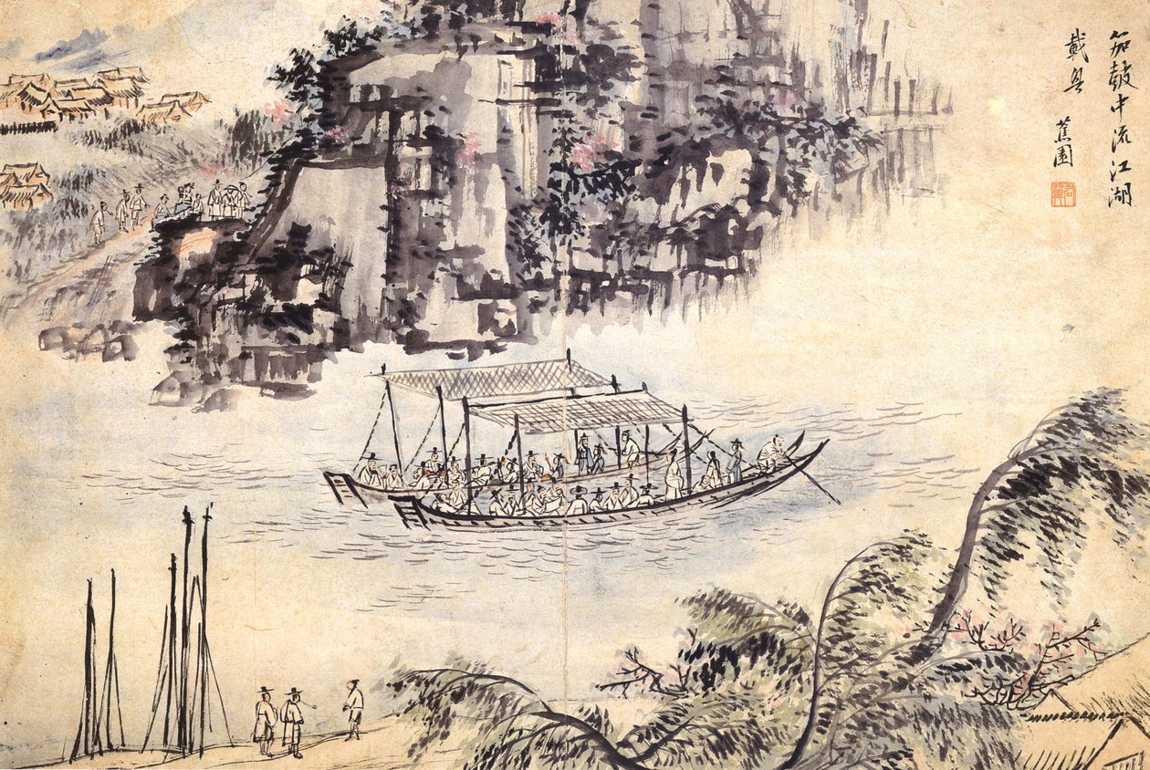 划船 作者 金锡正