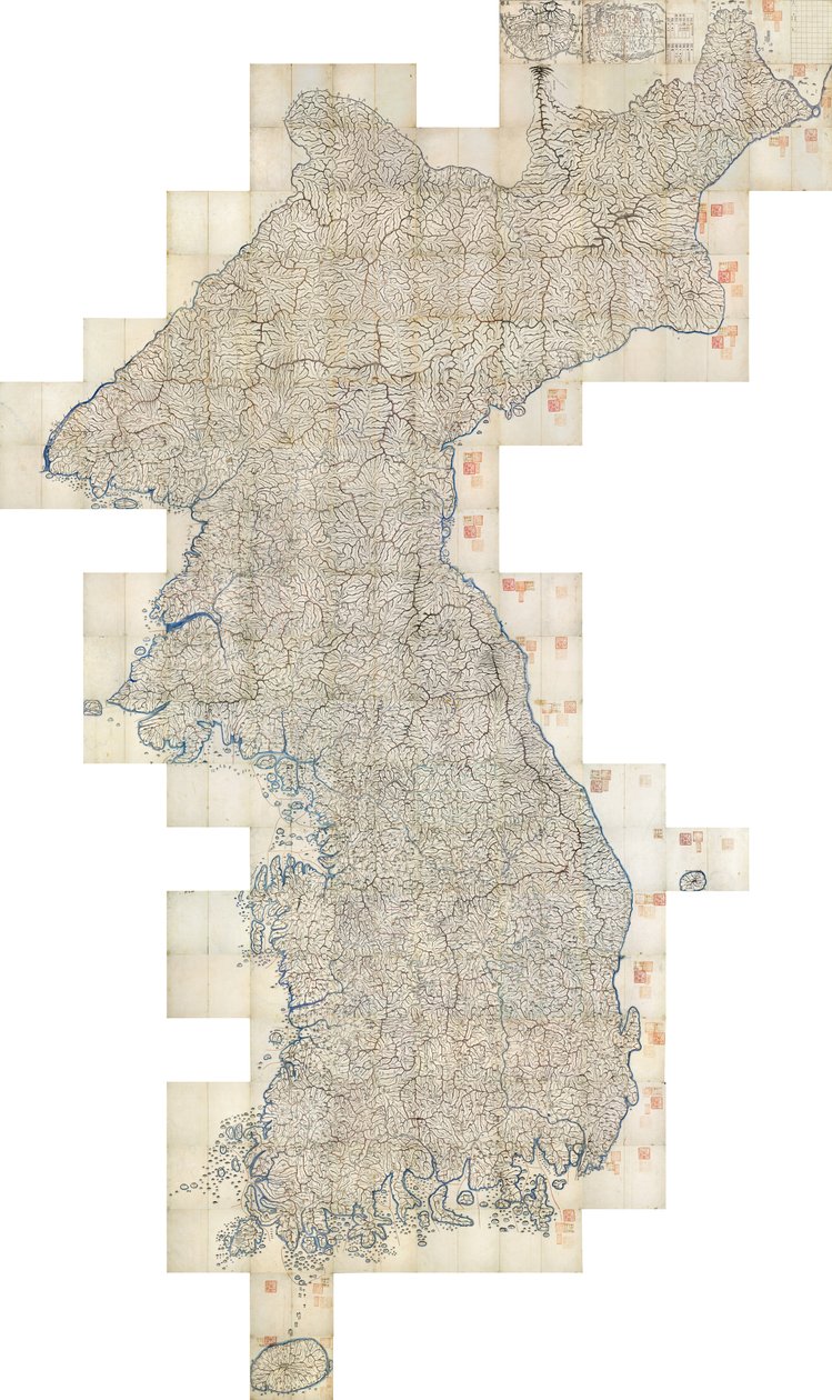 大东野寺堂（东方大地图） 作者 金正浩