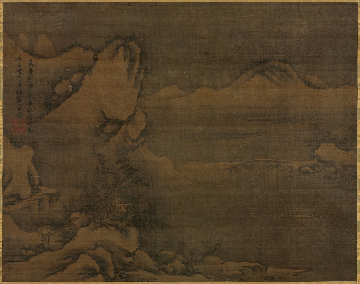 人物雪景 作者 金时（韩国